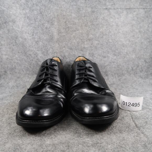 Hunters Bay Shoes Mens 9 Derby Oxford Cap Toe Black Dress Formal Career Classic - Picture 3 of 14